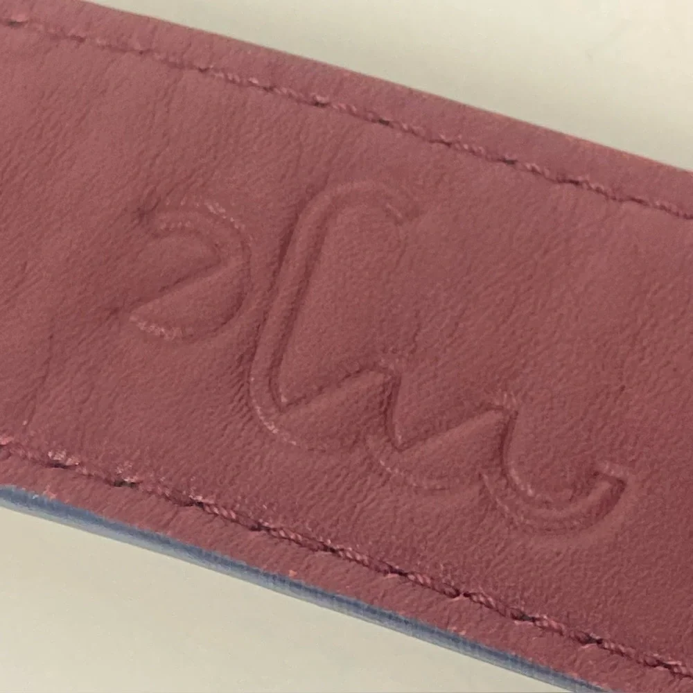 DOOZ Italian Leather Duo Belt - Reversible Cobalt/Burgundy